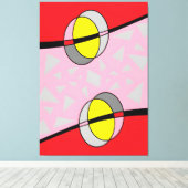 Circled Back Scrum Design II キャンバスプリント (インサイチュ (ウッドフロア))