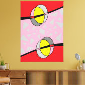 Circled Back Scrum Design II キャンバスプリント (インサイチュ (リビング))