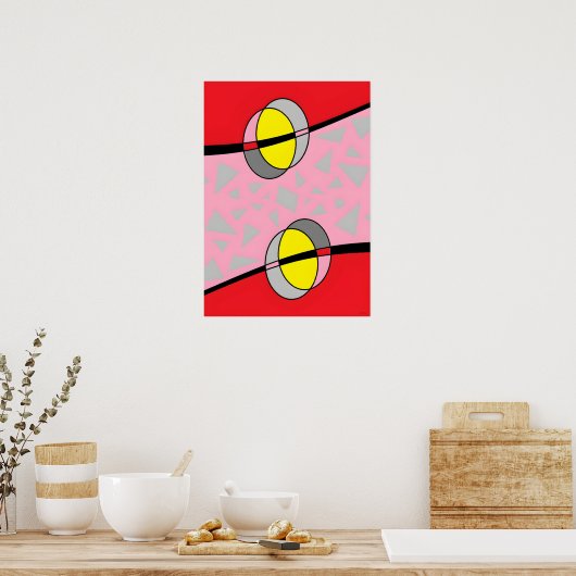 Circled Back Scrum Design II ポスター (キッチン)