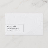 Circles家族芸術的医師の名刺 名刺 (裏面)