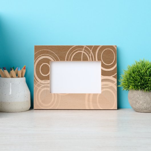 Circles レーザー彫刻フレーム (正面)