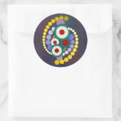 Circles Abstract Artwork ラウンドシール (バッグ)
