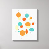 Circles Midcentury モダン 11インチx 14インチキャンバスプリント キャンバスプリント (正面)
