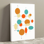 Circles Midcentury モダン 11インチx 14インチキャンバスプリント キャンバスプリント<br><div class="desc">この中世紀モダンの作品は、20世紀半ばの4色の組み合わせ人気があるで、様々な円、楕円や線を特徴としている。このラップされたキャンバスアートはレトロ魅力的スタイルの家に追加する。</div>