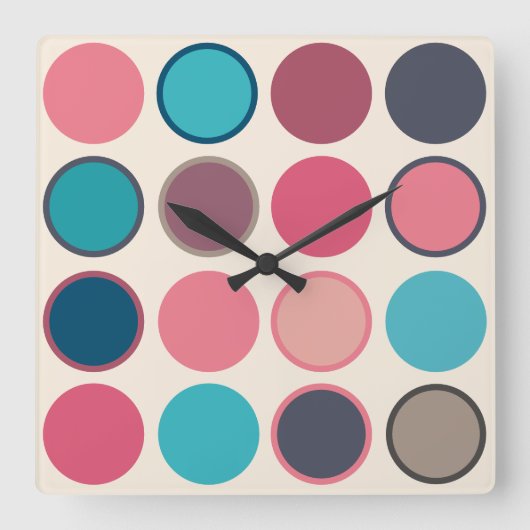 Circles of the Horizon 3  スクエア壁時計 (正面)