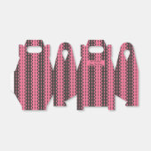 Circles on Stripes - チャコールとピンクのゲーブル フェイバーボックス (折り畳みなし)