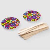 circles pattern  ハンドファン (組立なし)