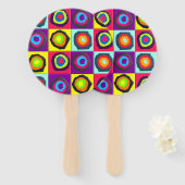 circles pattern  ハンドファン (正面&裏面)