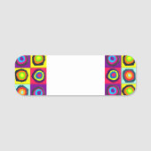 circles pattern 名札 (正面)