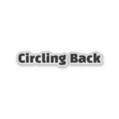 Circling Back シール (正面)