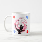 Circling Swan Love Romantic Fantasy Art 11 oz Mug コーヒーマグカップ (左)