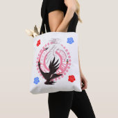 Circling Swan Love Romantic Fantasy Art Tote トートバッグ (クローズアップ)
