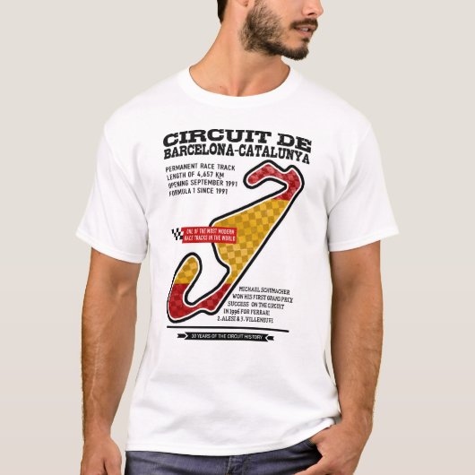 Circuit Barcelona-Catalunya Race Track Tシャツ (正面)