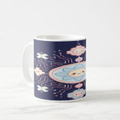 “Circuit Blossom Café: Sip the Spark of Joy” コーヒーマグカップ (正面左)