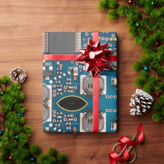 Circuit board ラッピングペーパー (クリスマスギフト)