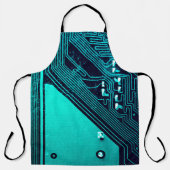Circuit board. Electronic computer hardware techno エプロン (正面)