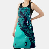 Circuit board. Electronic computer hardware techno エプロン (インサイチュ)