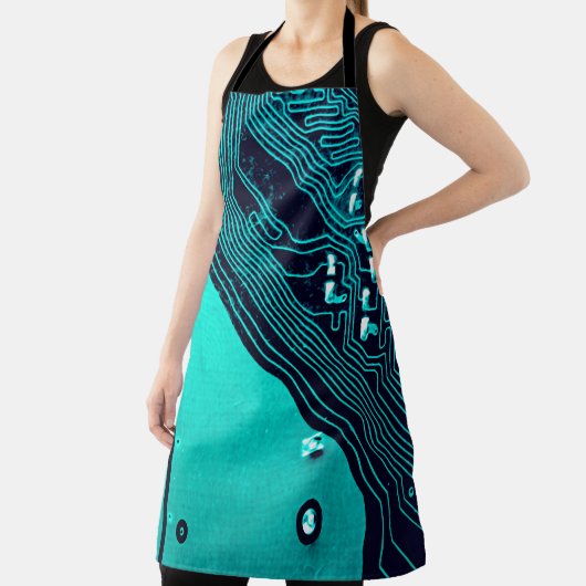 Circuit board. Electronic computer hardware techno エプロン (インサイチュ)