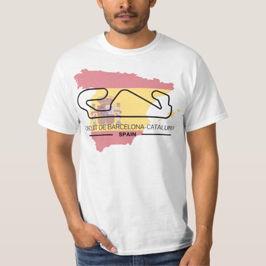 Circuit De Barcelona Formula 1 T-shirt Tシャツ (正面)