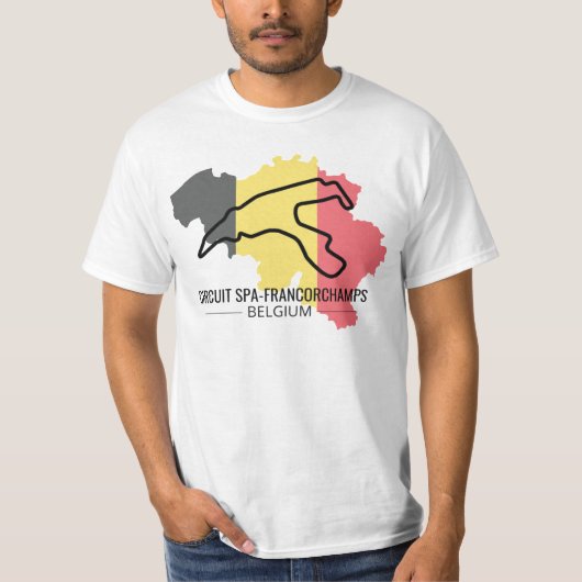 Circuit Francorchamps For Formula 1 fans T-Shirt Tシャツ (正面)
