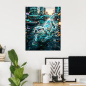 Circuit Otter Harbor Stream ポスター (ホームオフィス)