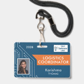 Circuit Tech Summit Coordinator Photo ID Badge バッジ (ストラップ付き表面)