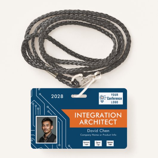 Circuit Technology Architect Vendor Photo ID Badge バッジ (正面ランヤード)
