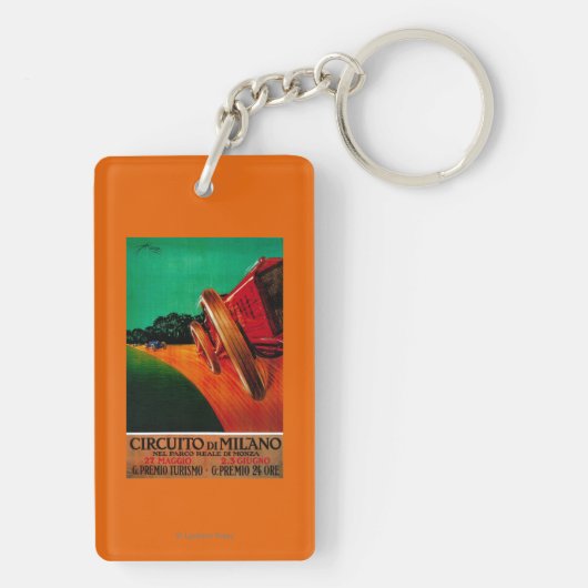CircuitoのディディミアムのミラノのヴィンテージPosterEurope キーホルダー (裏面)