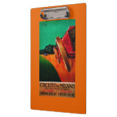 CircuitoのディディミアムのミラノのヴィンテージPosterEurope クリップボード (左)