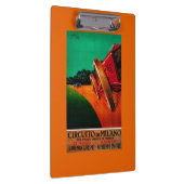 CircuitoのディディミアムのミラノのヴィンテージPosterEurope クリップボード (右)