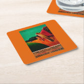 CircuitoのディディミアムのミラノのヴィンテージPosterEurope スクエアペーパーコースター (アングル)