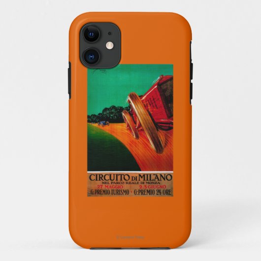 CircuitoのディディミアムのミラノのヴィンテージPosterEurope Case-Mate iPhoneケース (裏面)