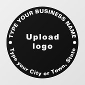 Circular Business Brand文字オンブラック ウィンドウサイン (シート)