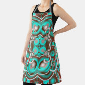 Circular Celestial Concentric Circles Pattern エプロン (インサイチュ)