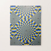 Circular Diamond Optical Illusion Impossible ジグソーパズル (縦)