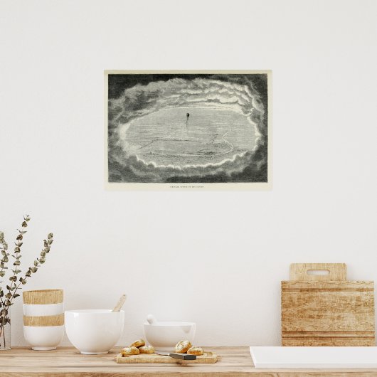 Circular effect of the clouds.(1871) ポスター (キッチン)