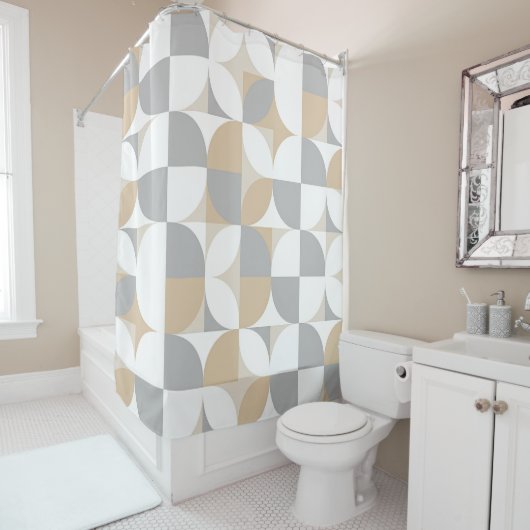 Circular Flow – Bauhaus Style シャワーカーテン (インサイチュ)