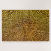 Circular Gold Texture Jigsaw Puzzle ジグソーパズル (横)