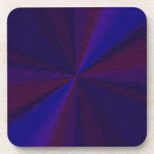 Circular Gradient Patchwork Blue to Purple コースター (正面)