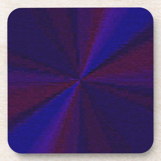 Circular Gradient Patchwork Blue to Purple コースター (正面)