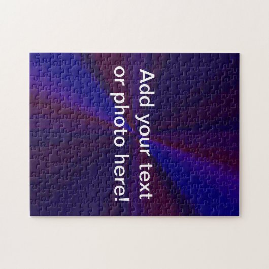 Circular Gradient Patchwork Blue to Purple ジグソーパズル (横)