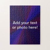 Circular Gradient Patchwork Blue to Purple ジグソーパズル (縦)