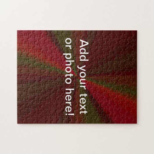 Circular Gradient Patchwork Red to Green ジグソーパズル (横)