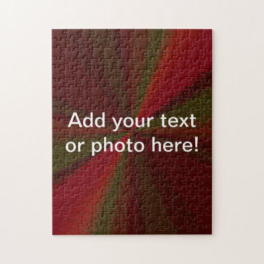 Circular Gradient Patchwork Red to Green ジグソーパズル (縦)