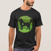 Circular Husky Irish Shamrock  Dog St Patrick s Da Tシャツ (正面)