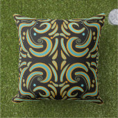 Circular, Linear And Tapered Shapes Abstract Art アウトドアクッション (芝生)