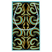 Circular, Linear And Tapered Shapes Abstract Art スモールペーパーバッグ (裏面)