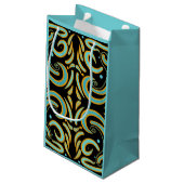 Circular, Linear And Tapered Shapes Abstract Art スモールペーパーバッグ (裏面アングル)