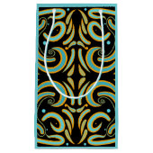 Circular, Linear And Tapered Shapes Abstract Art スモールペーパーバッグ (正面)