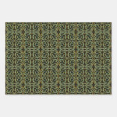 Circular, Linear And Tapered Shapes Abstract Art ラッピングペーパーシート (正面)